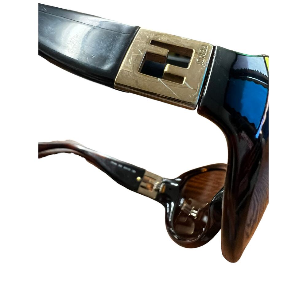 VINTAGE Fendi FS 449 Oversized Sunglasses - Stunning Full Set + Case & Cloth - Picture 6 of 12